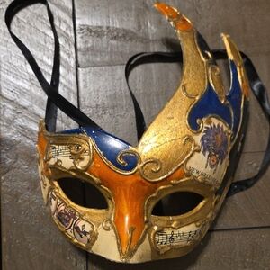 Gold and Blue Decorative Mask
